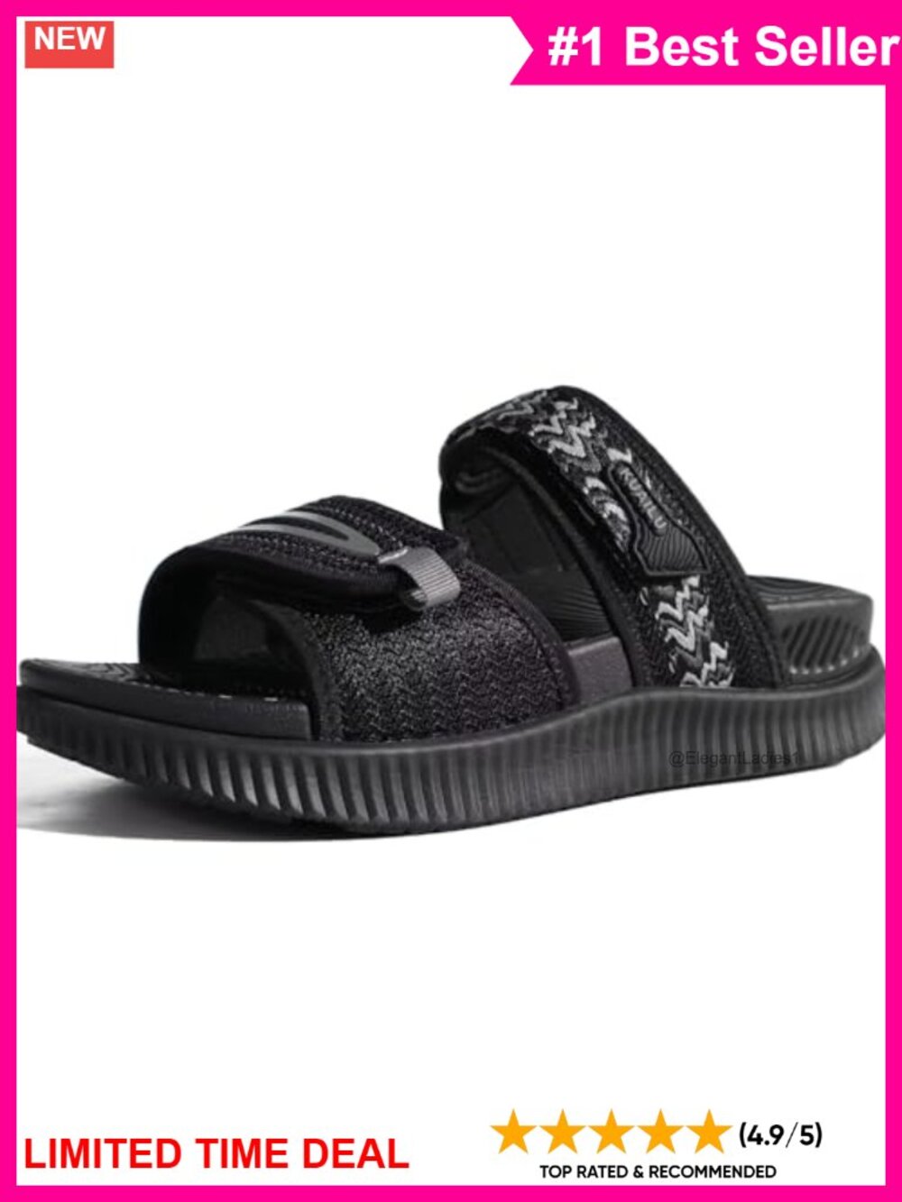 Orthotic Adjustable Strap Slides Arch Support Slip On Sandals
